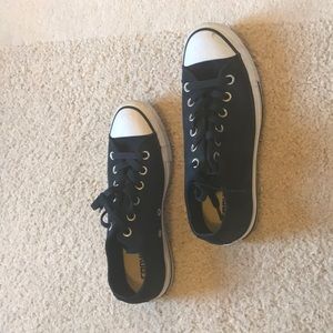 Suede navy converse sneakers